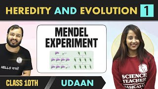 Heredity and Evolution 01  Mendel Experiment  Class 10  NCERT  Udaan [upl. by Trill252]