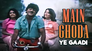 Main Hoon Ghoda Yeh Hai Gaadi  Mehmood Movie Superhit Movie Song  Kishore Kumar  Kunwaara Baap 4K [upl. by Aikemot905]