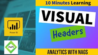 Power BI Tutorial 2750  What is Visual header in POWER BI [upl. by Olvan]