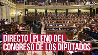 Sigue la sesión parlamentaria en el Congreso de los Diputados [upl. by Albarran]