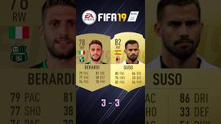 What a battle🥶🥶 Berardi vs Suso FIFA Evolution fifa ratingyourteams fc24 [upl. by Siuqram]