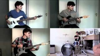 Dammit  Blink 182 full split screen band cover [upl. by Yelah637]