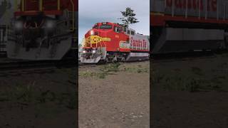 BNSF coal train with Santa Fe c408W BNSF SD70MAC and a BNSF ACE [upl. by Warga]