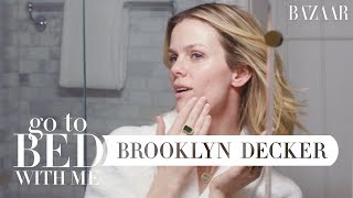 Brooklyn Deckers Nighttime Skincare Routine  Go To Bed With Me  Harpers BAZAAR [upl. by Aisyram]