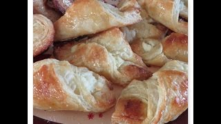 Quesitos y espejuelitos con masa de hojaldre  Puff Pastry [upl. by Atteloiv]