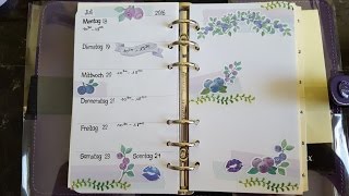 FILOFAX Work Wochendeko Filofax Decoration Week 29 Blueberry [upl. by Roee]