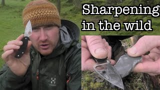 How to Sharpen a Knife in the Wild [upl. by Darci711]