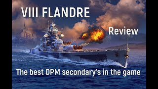 World of Warships  Flandre Review the best secondarys in the game [upl. by Emmeline990]