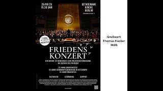 Friedenskonzert  Grußwort Thomas Hacker MdB [upl. by Namien599]