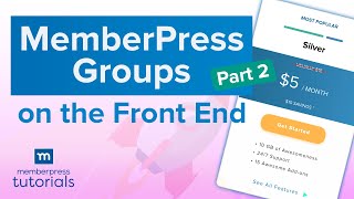 MemberPress Groups on the Front End Part 2 [upl. by Parnell]