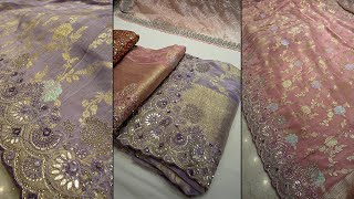 Designer Muslin Saree Collection  Party Wear Sarees  Muslin Saree Review  Muslin Sarees  PREMJoy [upl. by Naoh]