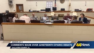 Comments made over Juneteenth sparks debate [upl. by Refanej251]