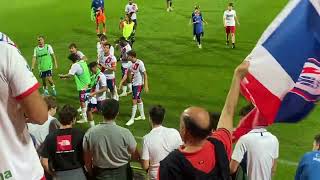 La afición celebra como nunca la victoria del Rayo Majadahonda sobre el CD Coria 30 [upl. by Akinom410]