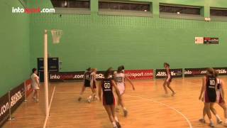 Netball Skills Defending A Shot And Rebounds [upl. by Nasus]