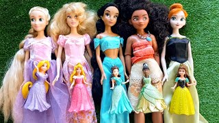 Disney Princess Doll Makeover  DIY Miniature Ideas for Barbie  Wig Dress Faceup and More DIY [upl. by Leslee]