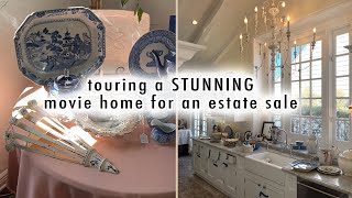 touring a MOVIE HOME for an ESTATE SALE I took my breath away  XO MaCenna Vlogs [upl. by Cirdek]