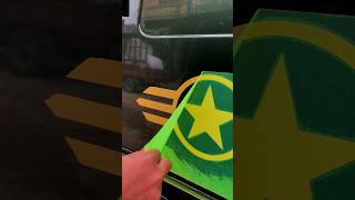 Wrangler car door Decals installing wrangler anjumart shorts [upl. by Nosrac]