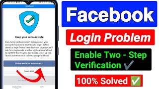 Facebook Keep Your Account Safe Problem Solve 2024  Enable twostep verification How unlock Account [upl. by Samson543]