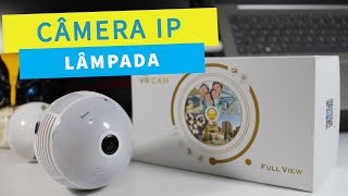 CÂMERA LÂMPADA LED 360º WiFi [upl. by Hulen]