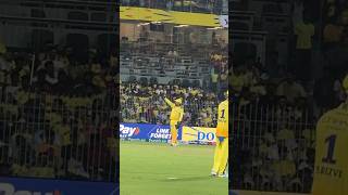 Dhoni setting the field against GT 💛💛ipl2024 dhoni thaladhoni csk cskvsgt chepauk [upl. by Rimaa]