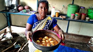 வறுத்து அரைத்த மசாலாவில் முட்டை கிரேவி  Amala Village Food [upl. by Danae]