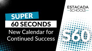 S60 114 New Calendar for Continued Success [upl. by Edrahs487]