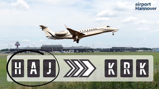 VistaJet takeoff from Hannover airport HAJ  Embraer Legacy 650 [upl. by Negroj]