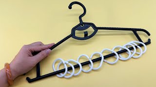 10 Amazing Tricks With Clothes Hangers That Are Really Useful [upl. by Enyale]