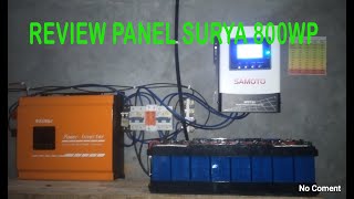 REVIEW PANEL SURYA 800WP Maysun solar [upl. by Solita]