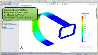 SolidWorks Simulation  Fatigue on Shell Model [upl. by Torrance]