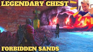 God of War Ragnarok  Legendary Chest Forbidden Sands West Red Hive Vines Alfheim [upl. by Jaycee387]