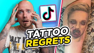 TIKTOK TATTOO REGRETS  Tattoo Critiques  Pony Lawson [upl. by Delorenzo]