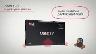 2015 LG TV Manual LG TV Unboxing  OLED TV [upl. by Airetas]