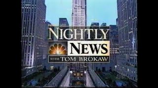 NBC Nightly News with Tom Brokaw  April 3 2000 [upl. by Darill275]