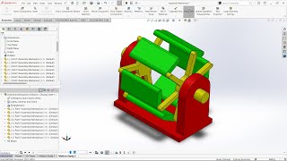 Top Down Assembly Approach in Solidworks  Motion Study amp Solidworks animation [upl. by Nerej]