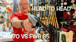 Head to head challenge Feinwerkbau model 65 Vs Weihrauch HW70 177 springers battle [upl. by Jeanelle]