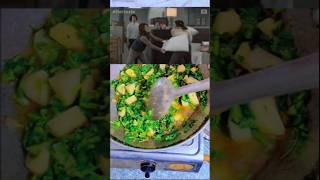 Saag aloo ki sabji  saag aloo sabji ki recipe  methi aloo  saag kase banye  shorts cooking [upl. by Akinajnat]