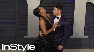 Priyanka Chopra and Nick Jonas at 2019 Vanity Fair Oscar Party  InStyle [upl. by Morgun70]