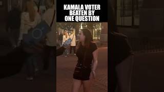 Kamala Supporter Obliterated with This One Question [upl. by Goggin]