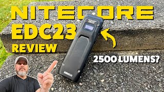 Is The Nitecore EDC23 The Ultimate Everyday Carry Light Review amp Beam Test [upl. by Ytinav]