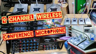 UNIVERSAL AT3002 CONFERENCE WIRELESS GOOSENECK MICROPHONE  UNBOXING amp SOUNDTEST [upl. by Drahsir]