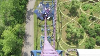 Bizarro with new onboard audio Front Seat onride HD POV Six Flags New England [upl. by Monahon]