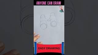 Binoculars binocular binoculars drawing kiddraws drawingtechniques drawinglessonsforkids art [upl. by Aennyl]