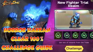 STREET FIGHTER DUEL  HORROR HAKKAN  GUIDE TRIAL CHALLENGE 100 [upl. by Pearlstein]