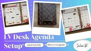 Louis Vuitton Desk Agenda and Louis Vuitton pocket agenda set up [upl. by Kreiner]