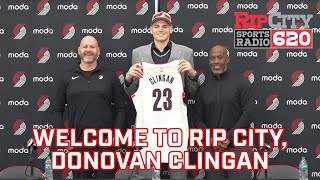 Donovan Clingan introductory press conference [upl. by Washko511]