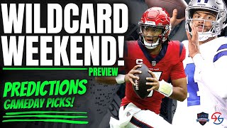 NFL WILDCARD WEEKEND GAMEDAY PREVIEW  NFL GAME PICKS  2024 Fantasy Football [upl. by Slack]