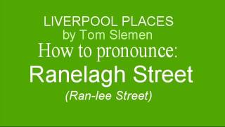 How to say Ranelagh Street [upl. by Yellas]