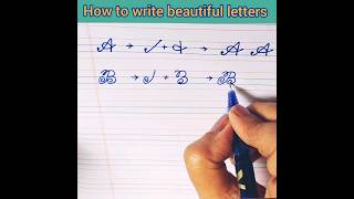 How to write Beautiful Letters handwriting art beautiful calligraphy cursivestyle [upl. by Aillimac675]