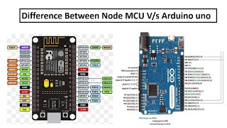 difference between Node MCU VS Arduino Uno ESP8266 व Arduino Uno में अंतर क्या है। [upl. by Theola645]